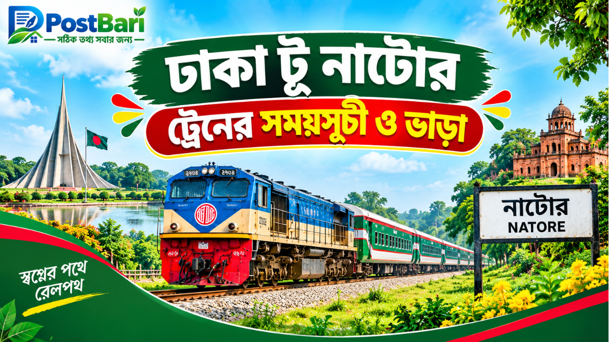 ঢাকা টু নাটোর ট্রেনের সময়সূচী ও ভাড়া ২০২৬